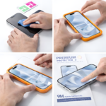 Buy iPhone 16 Plus clear glass screen protector with 9H scratch resistance