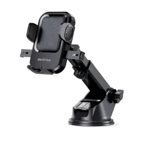 360° Rotating Car Dashboard Phone Holder with Strong Suction Cup, Adjustable Mount for Hands-Free Navigation