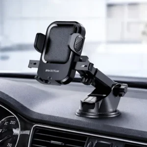 360° Rotating Car Dashboard Phone Holder with Strong Suction Cup, Adjustable Mount for Hands-Free Navigation